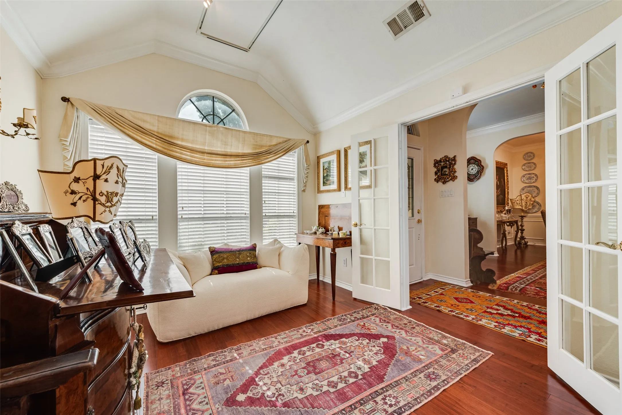 French doors.