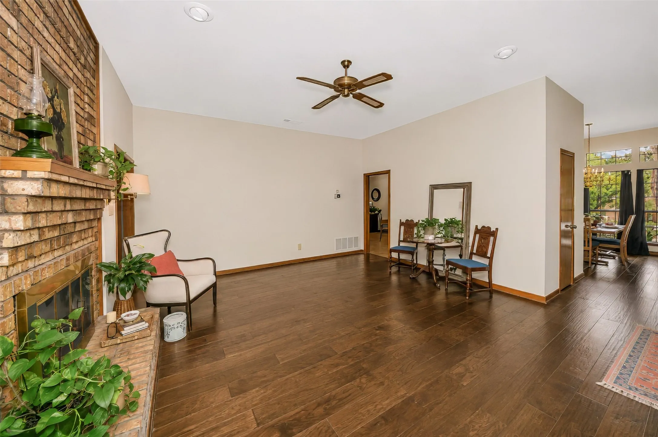 Beautiful hardwood flooring.