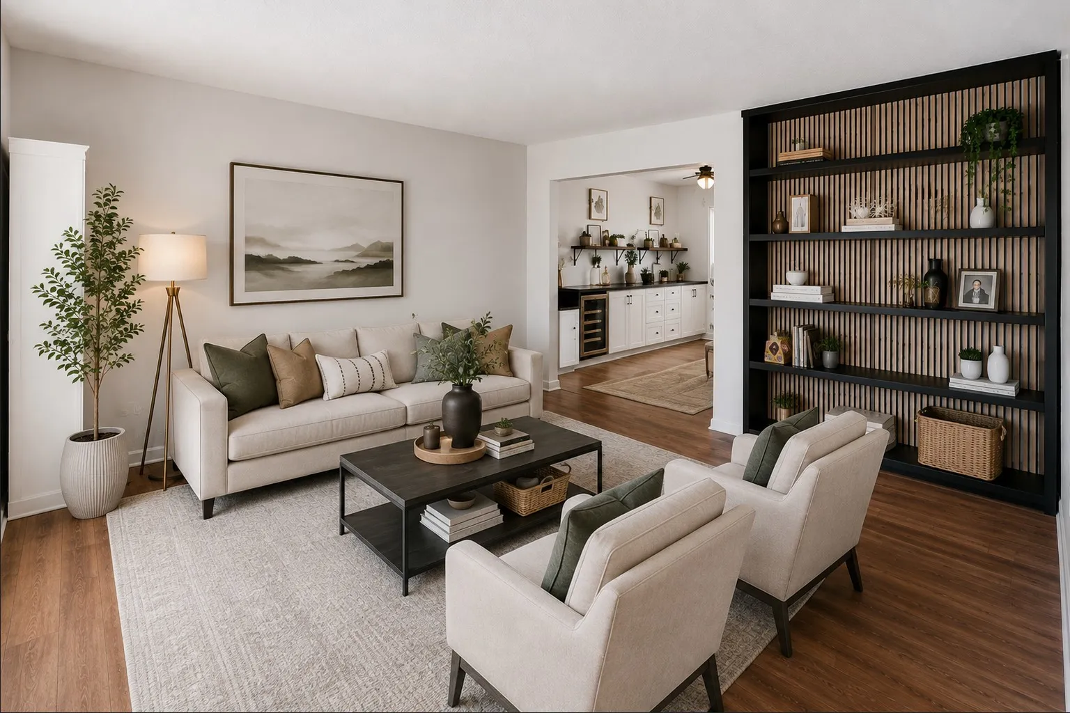 Front Living Room Staged in Style