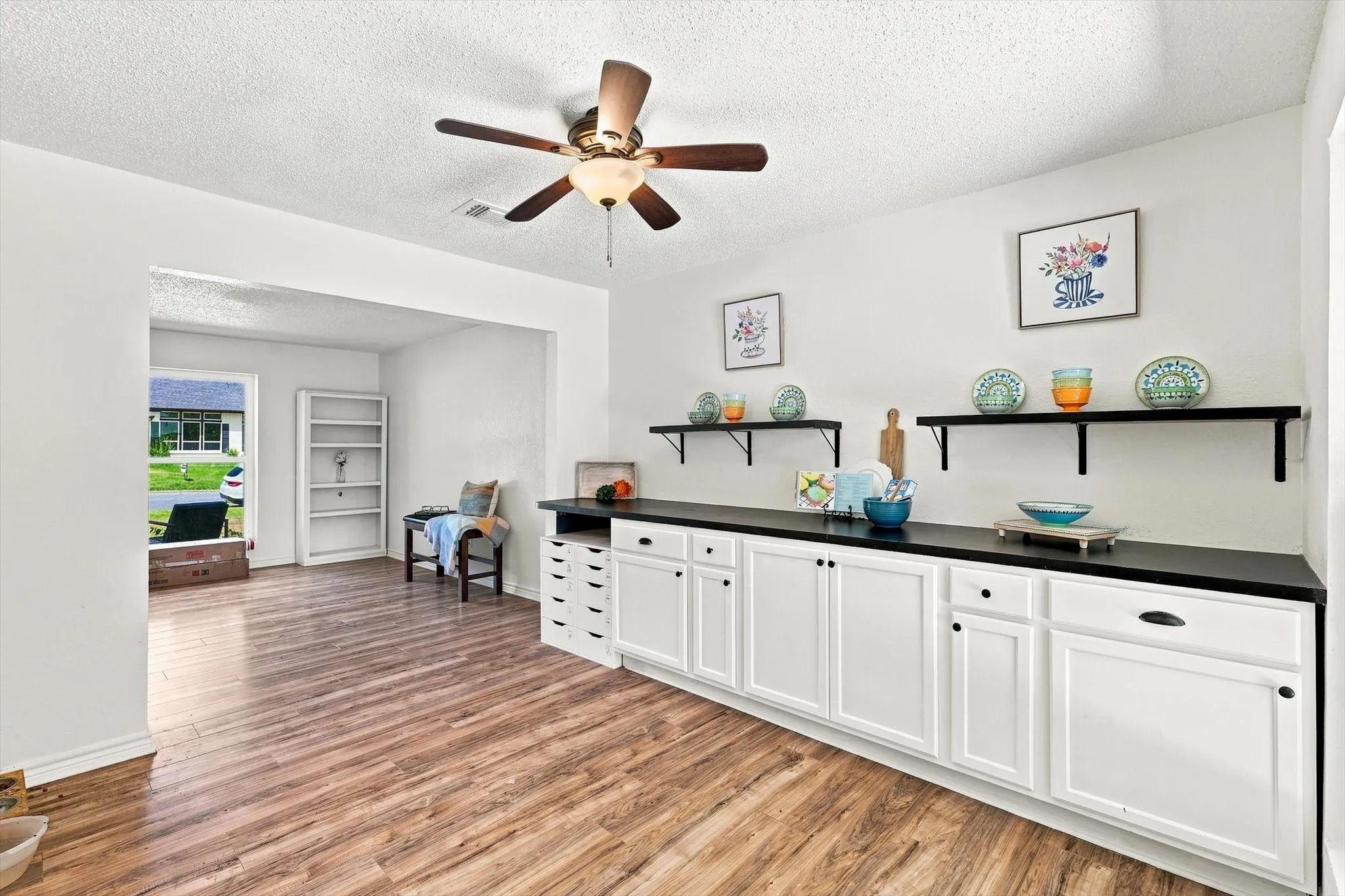 Dining Room ample and offers built-in cabinetry and generous countertop space.