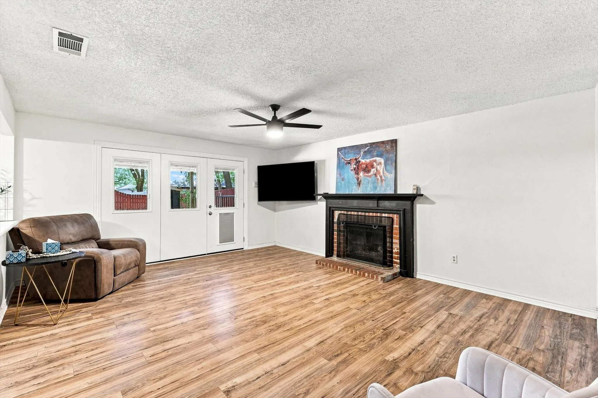 Living Room 2 with Cozy Fireplace, Ample Room for the Family to watch the Game