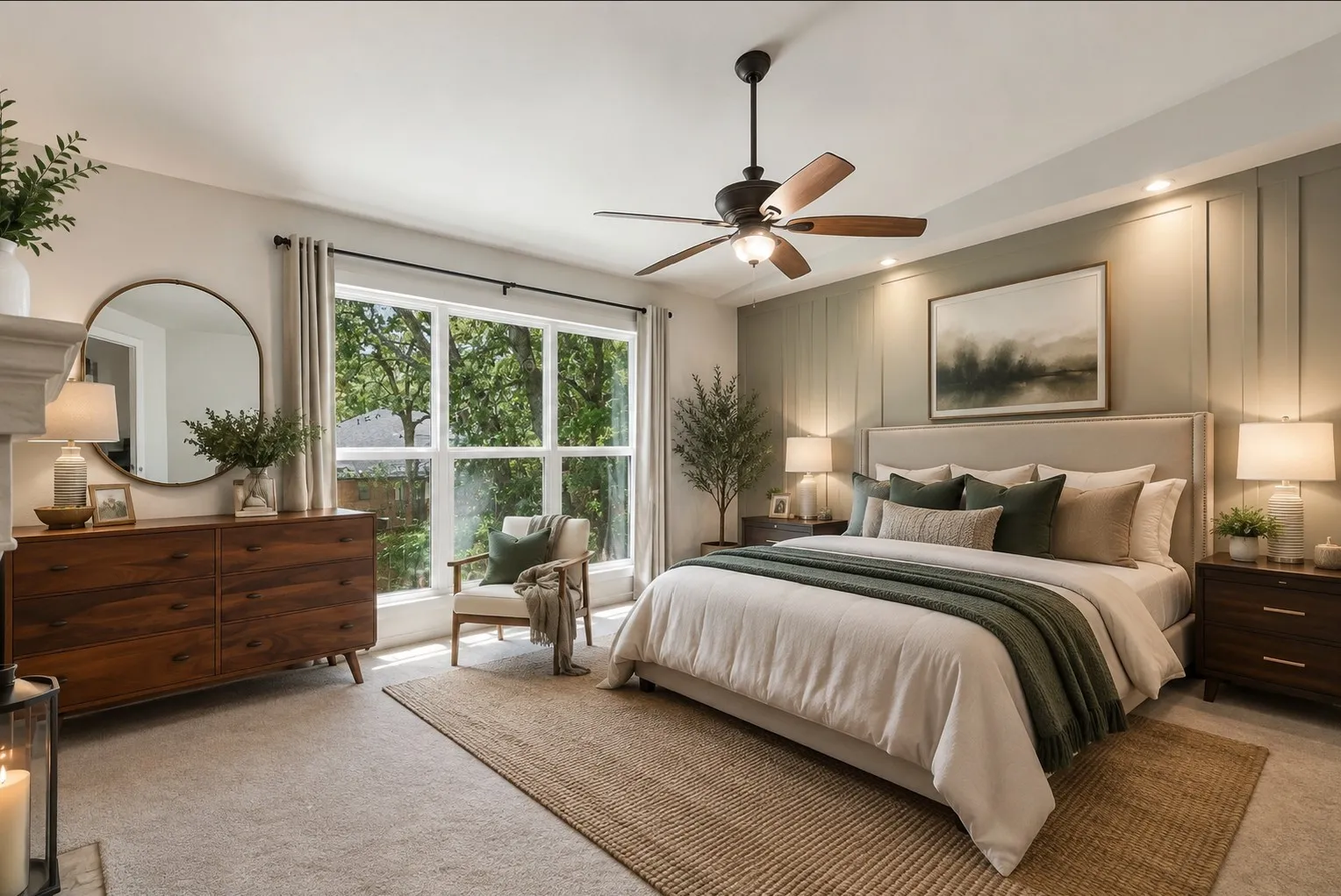 The Primary Bedroom has tons of space to do whatever you'd like