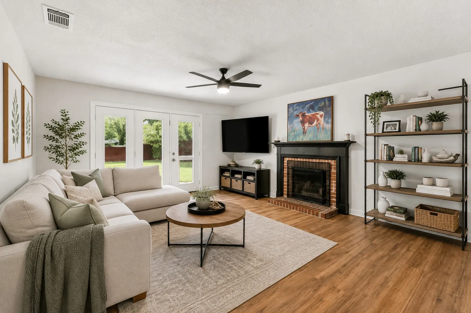 The Family Room is Staged With YOU in Mind!