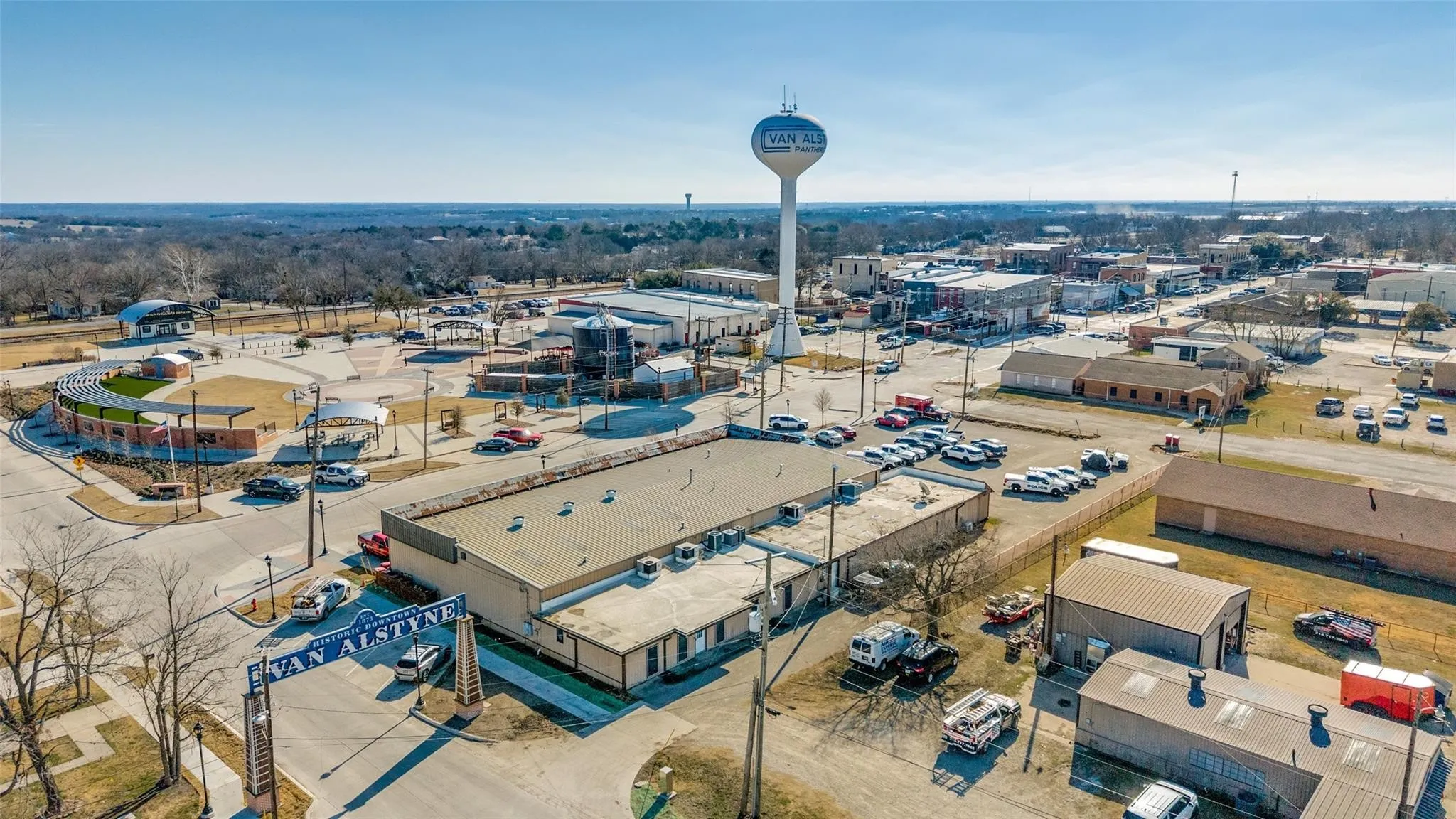 Downtown Van Alstyne and walkability