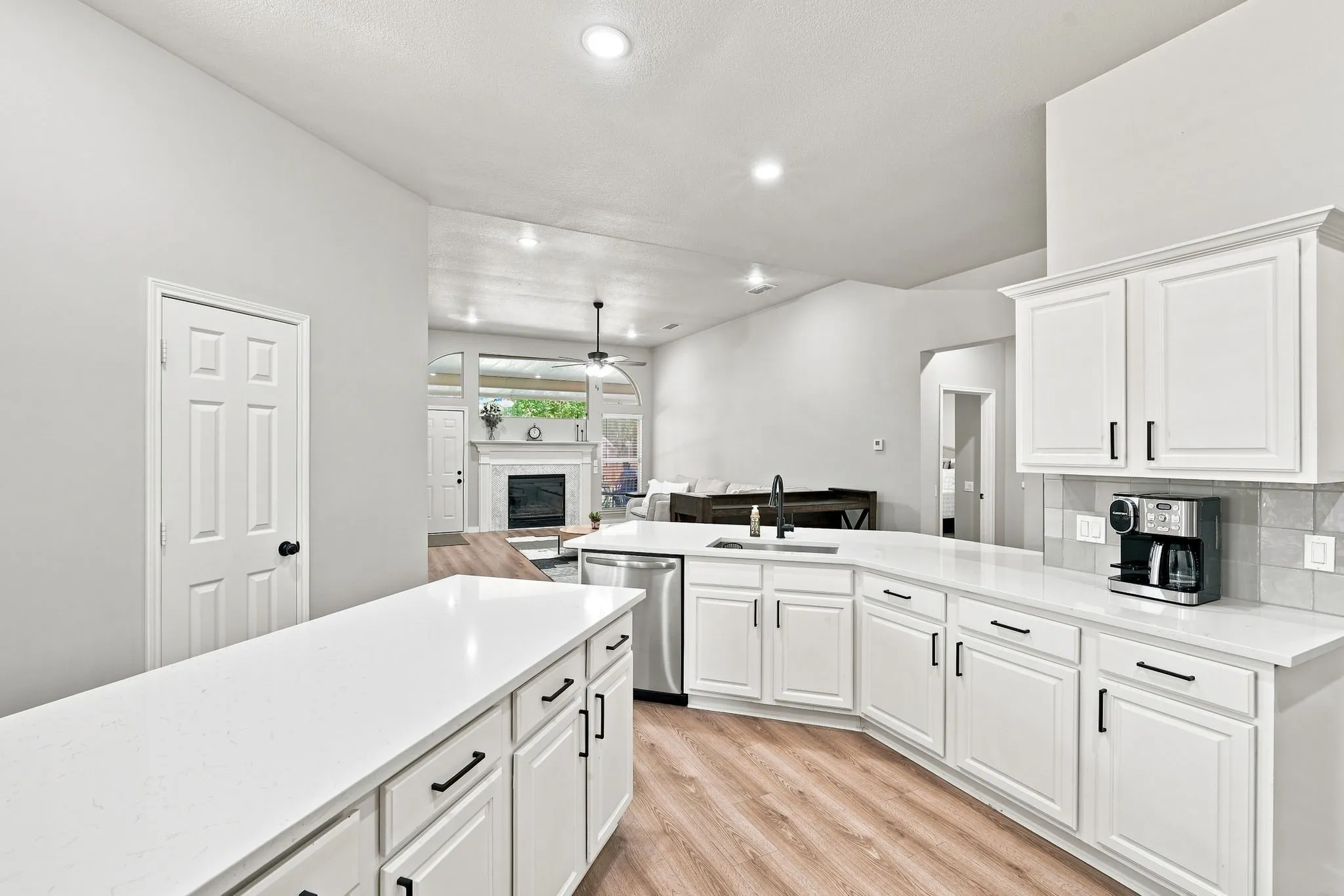 OPEN FLOOR PLAN.  Kitchen, dining and family living room open for family time or entertaining.