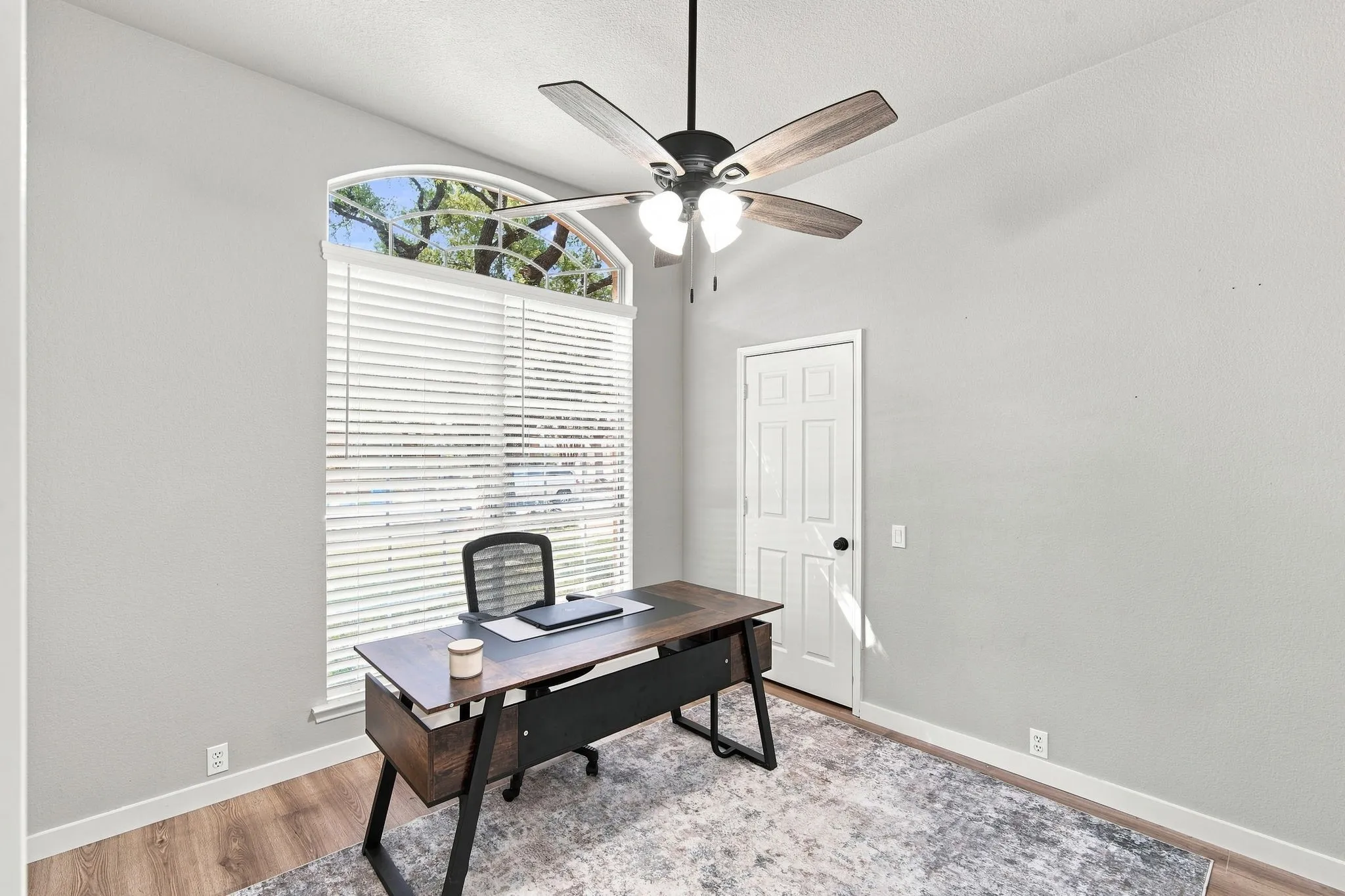Dedicated office or 4th bedroom with nice size closet.