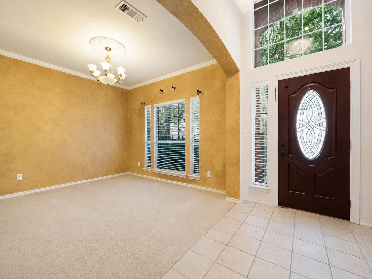 Entry and formal dining room