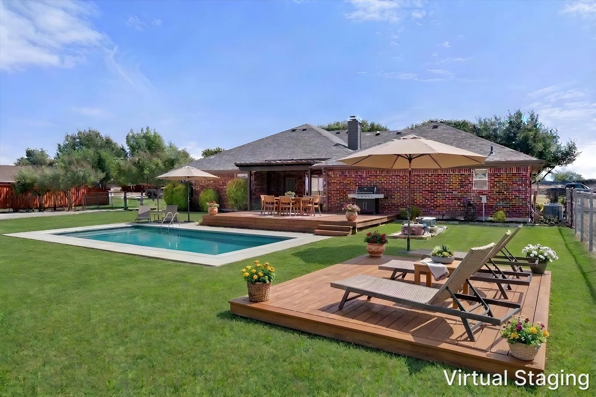 VIRTUALLY STAGED YARD... MAKE YOUR DREAMS COME TRUE