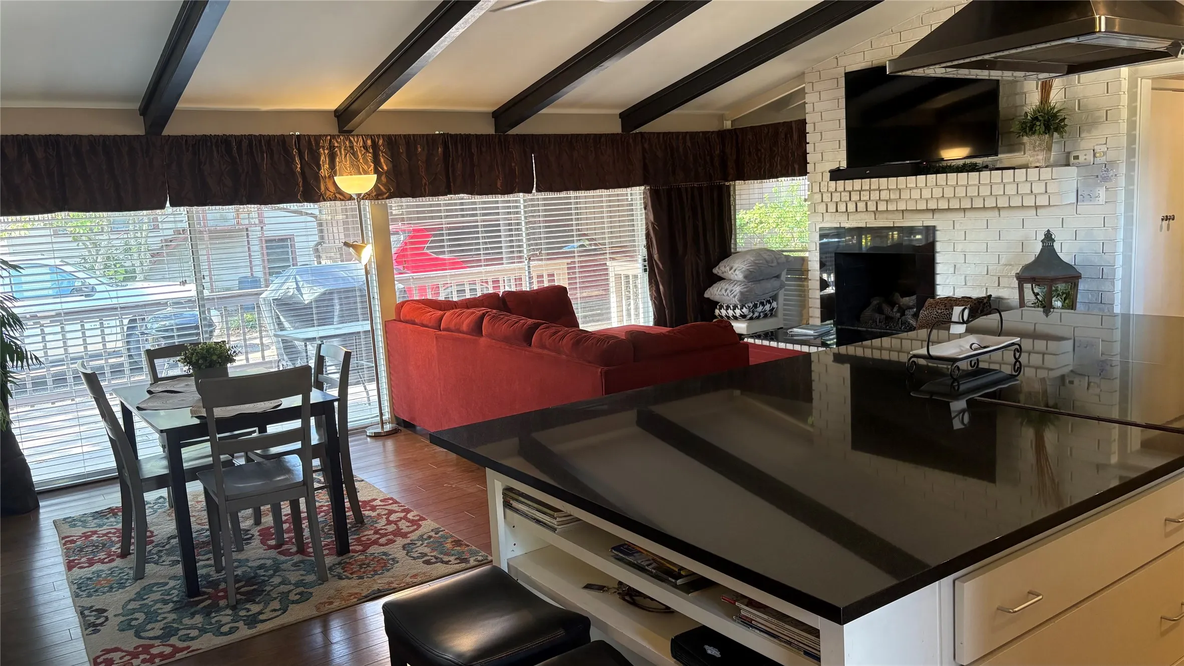 living and dining area
