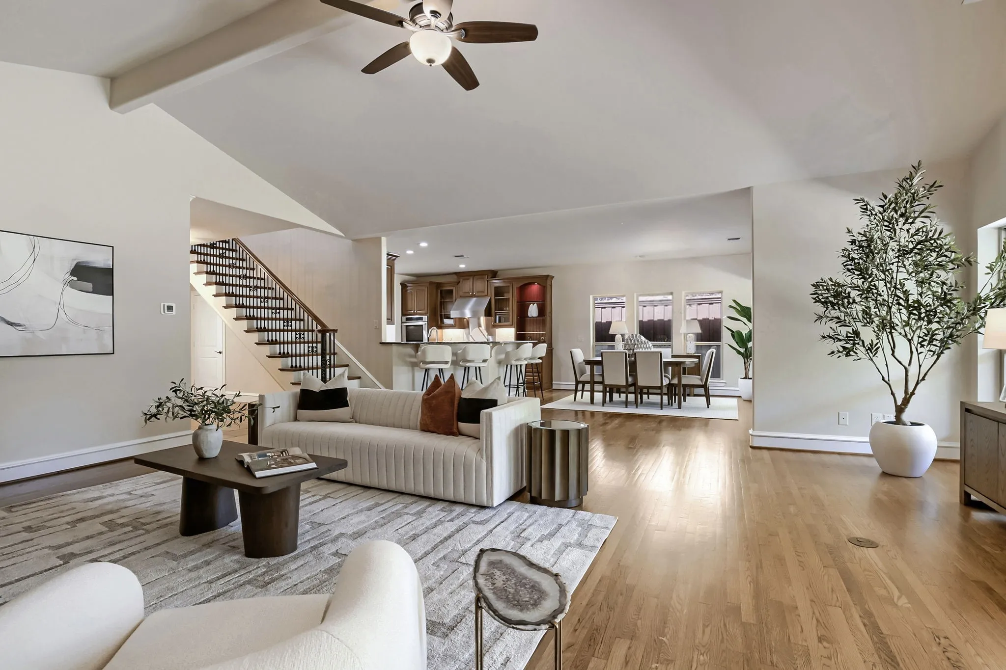 Great entertaining living space.
