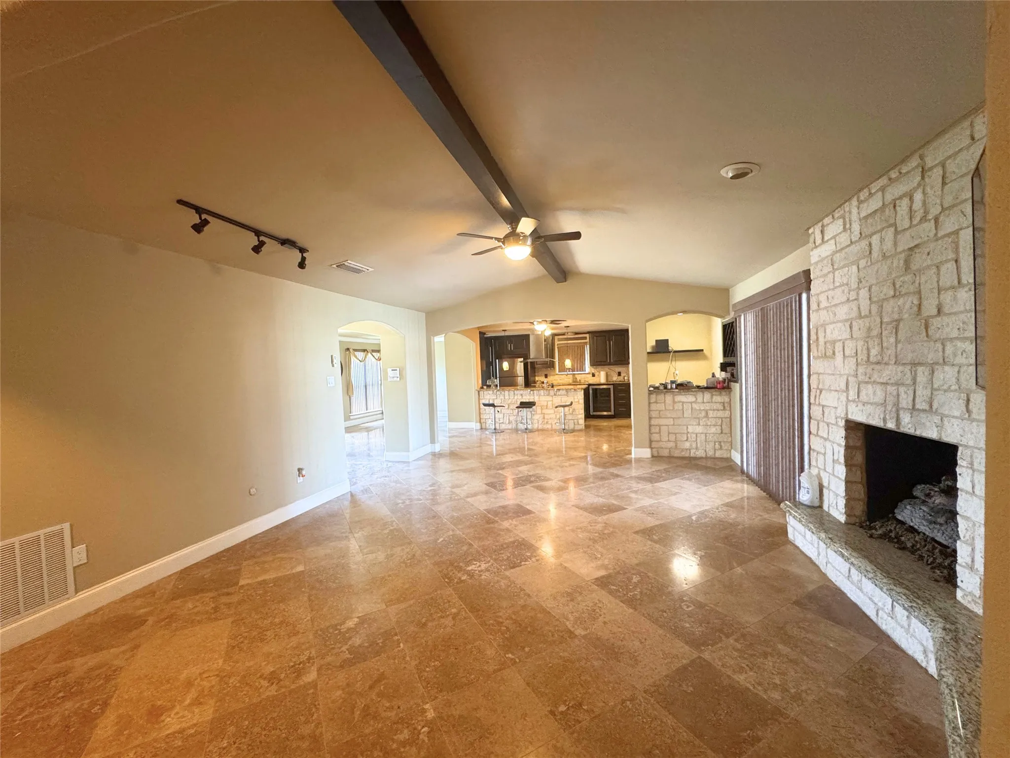 Without furniture.