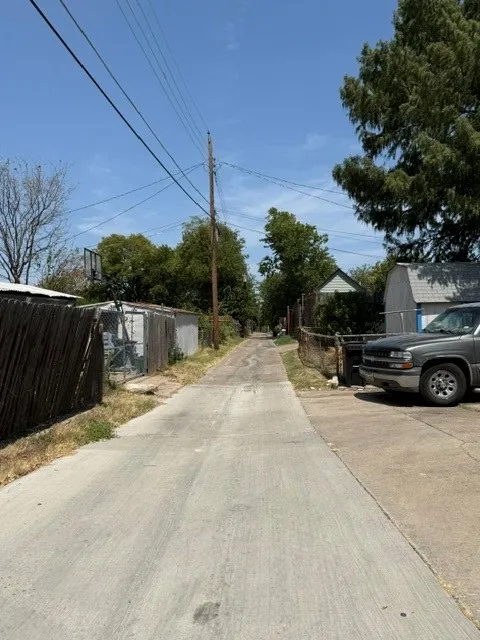 View of alley behind home