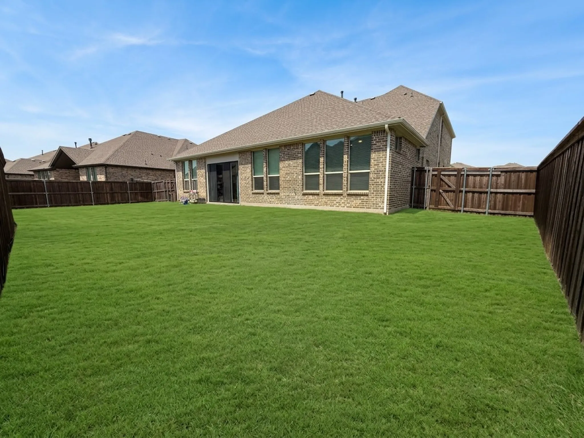 Large backyard for entertaining