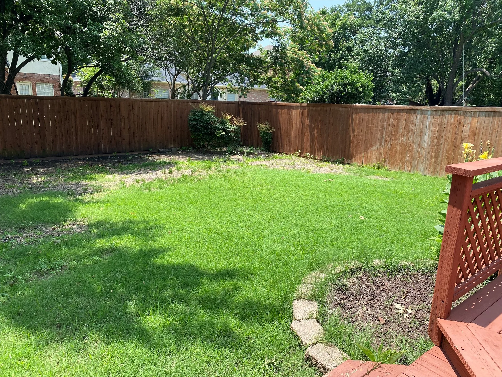 Back yard area
