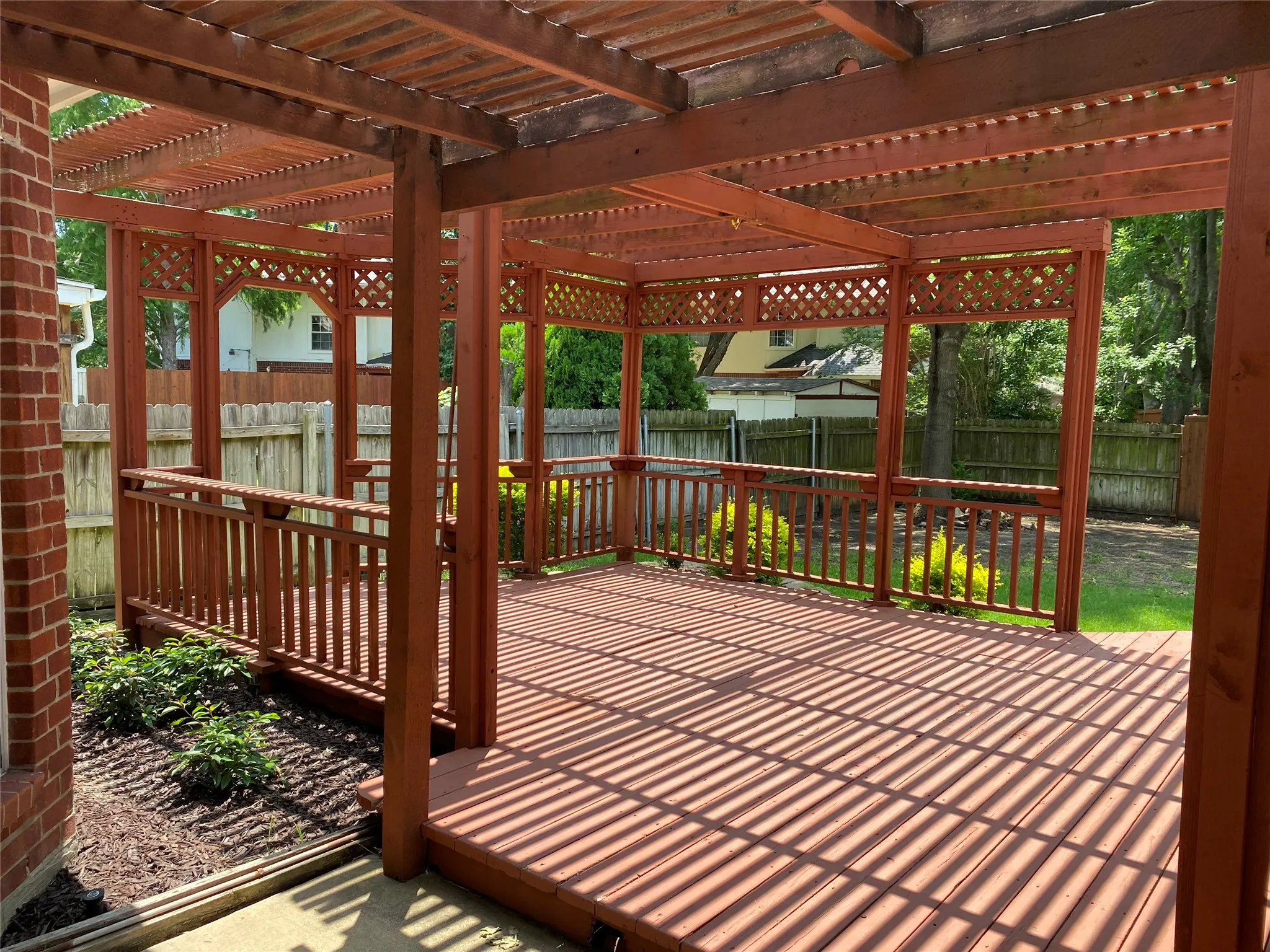 Another view of the back decking