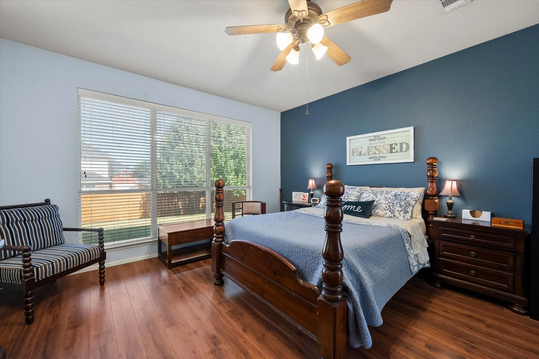 Primary bedroom located downstairs