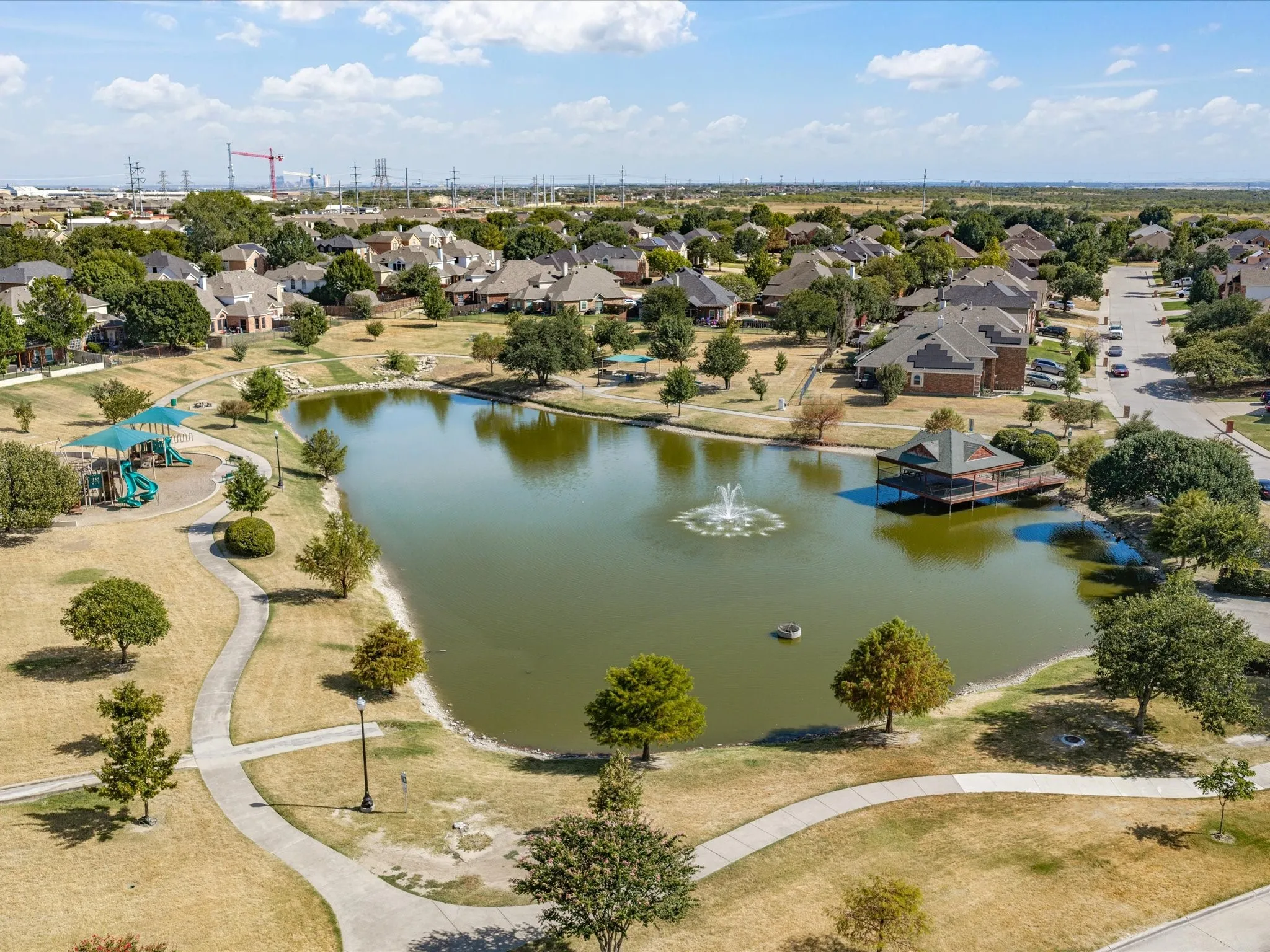 Community Park is a block away