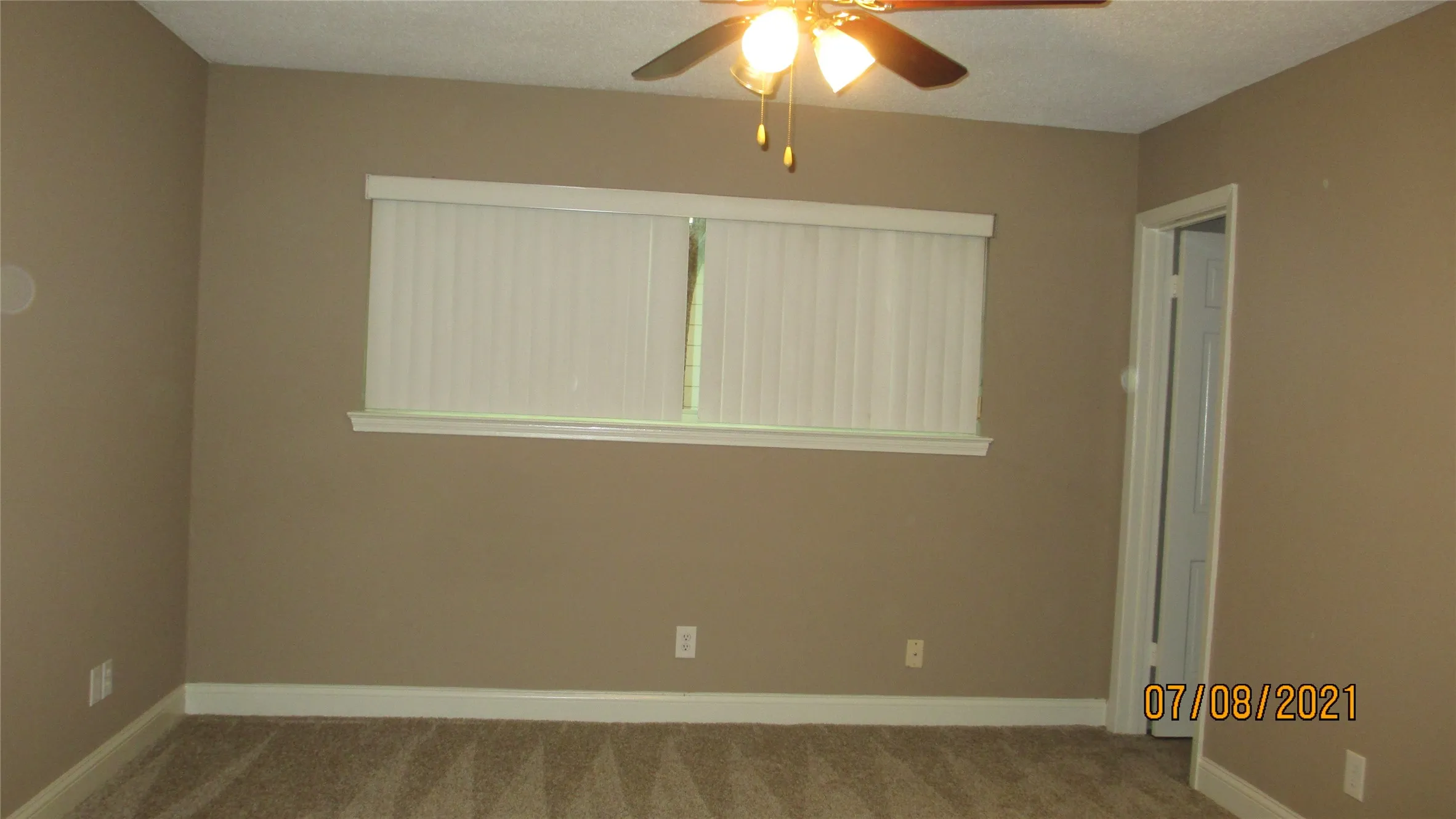 Master bedroom leads into bath with shower