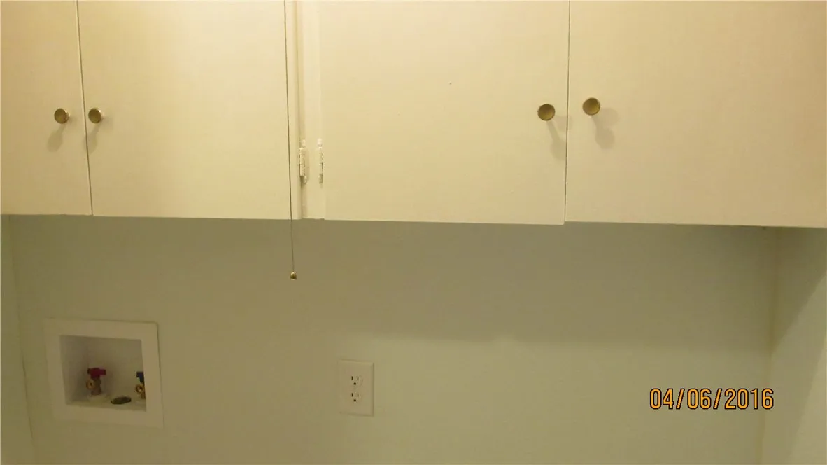 Washroom with built in cabinets