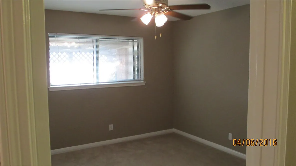 Bedroom 1 with ceiling fan