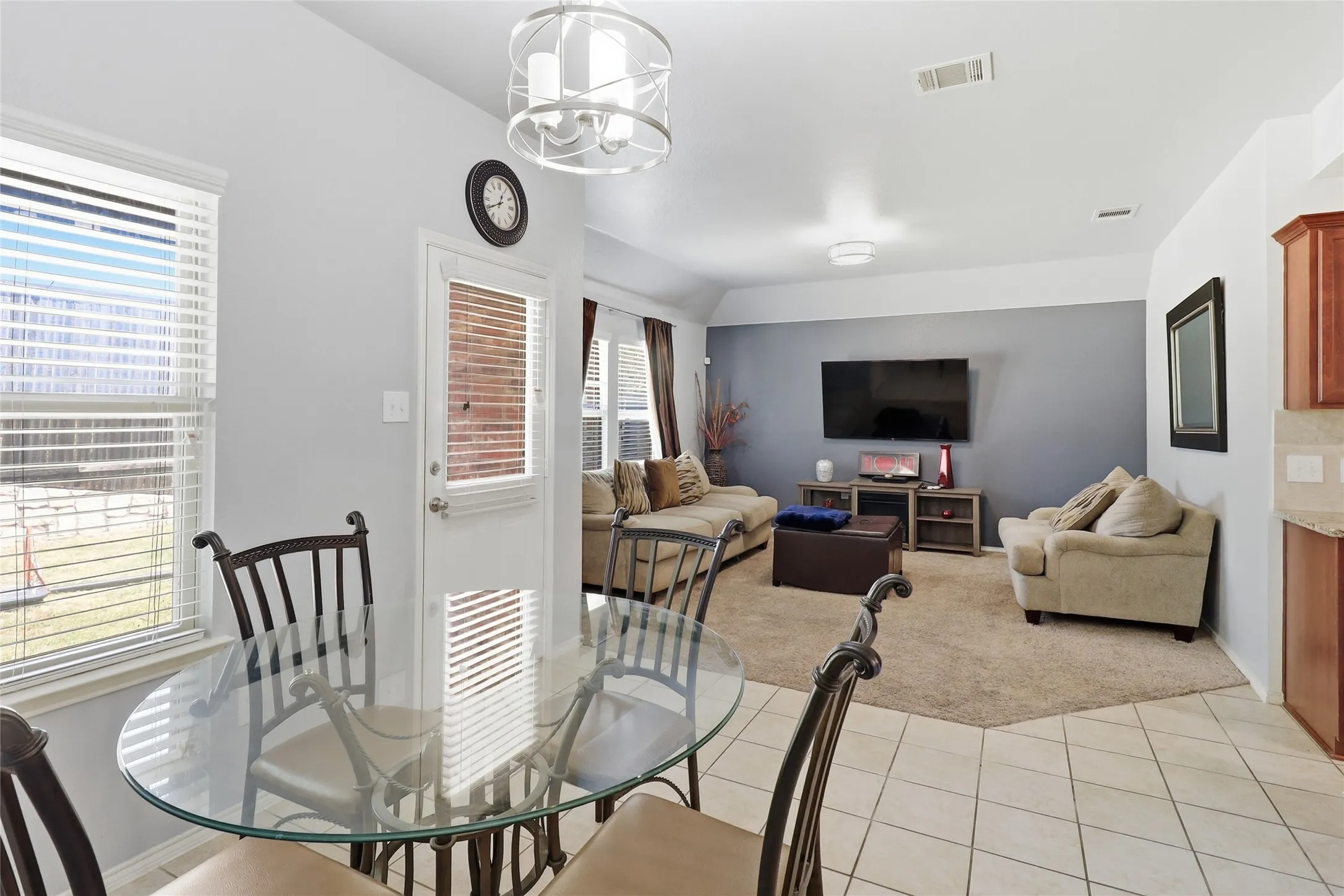 Dining area looking into Living area