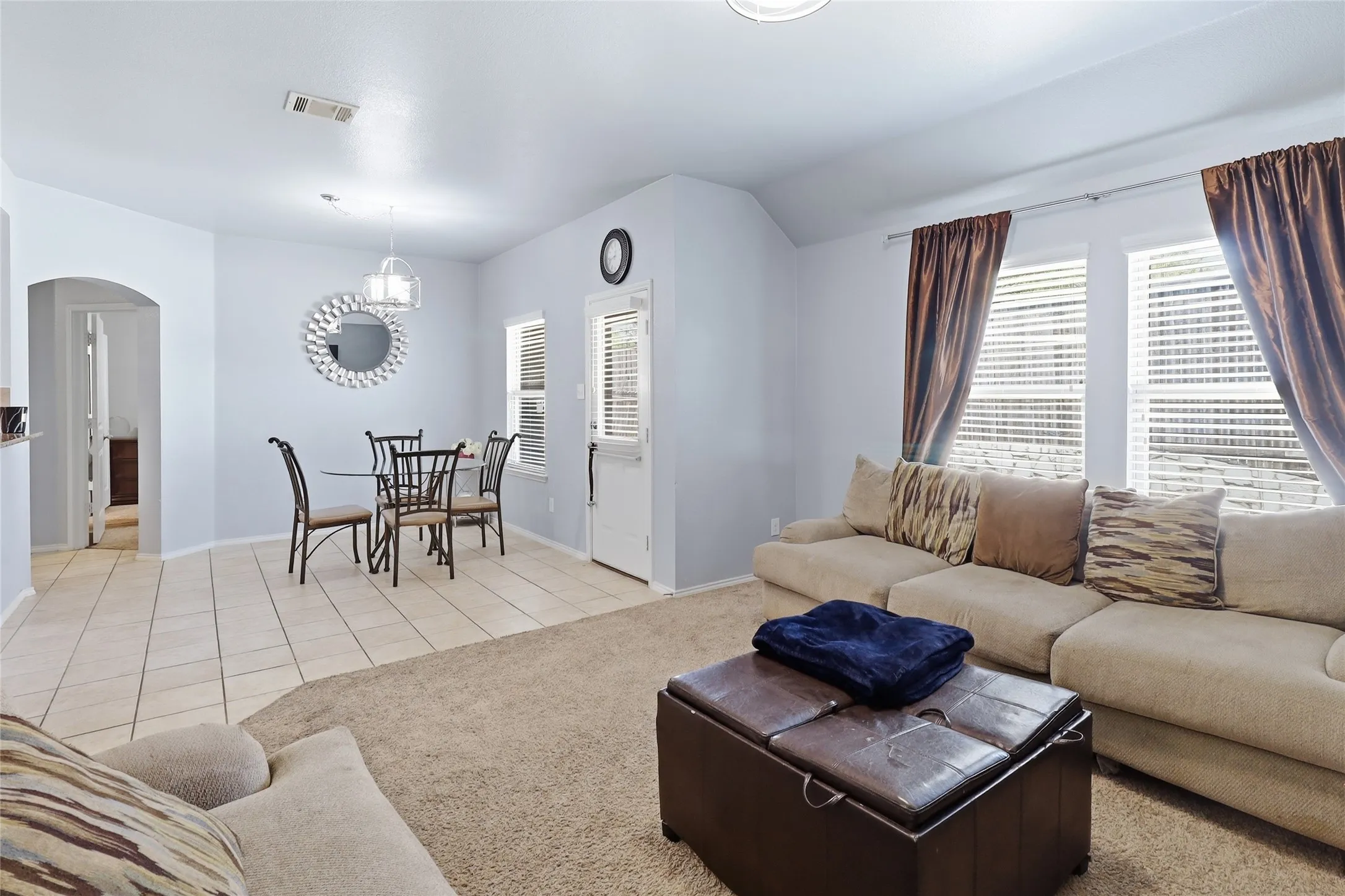 Living area looking into Dining area