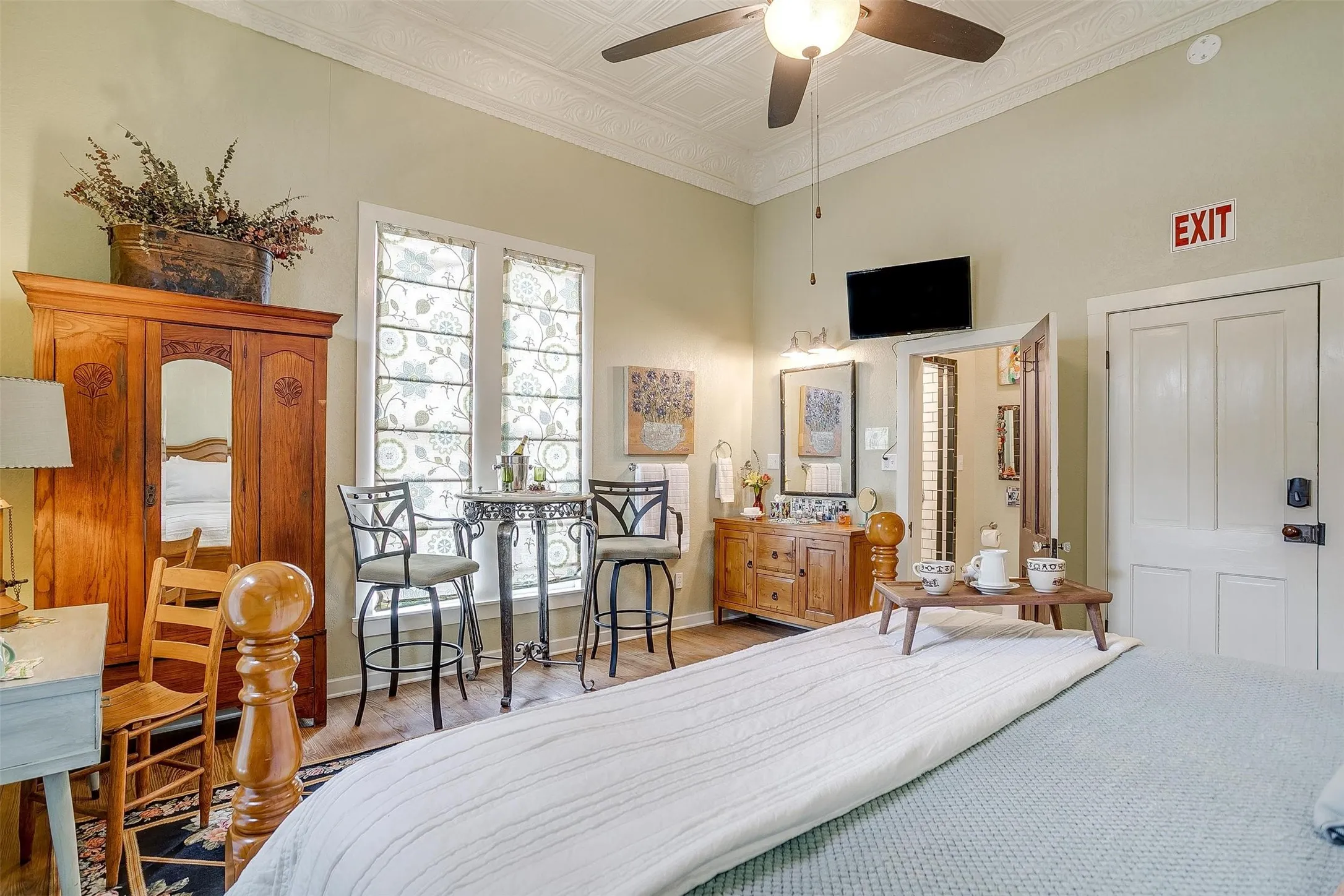 private bedroom with bathroom