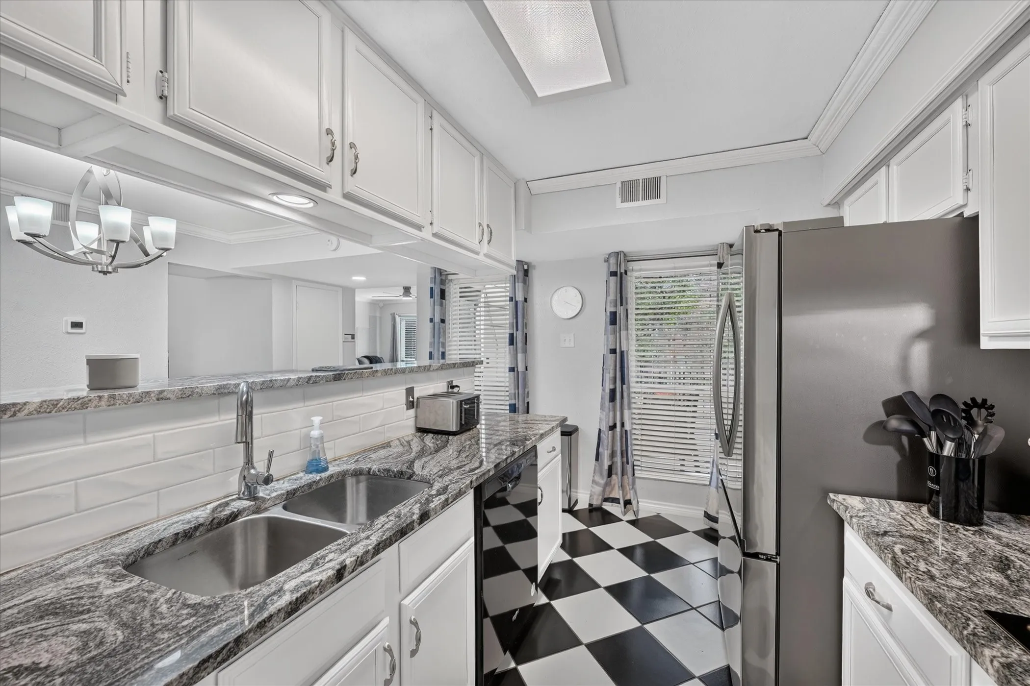 view to windows and pantry
