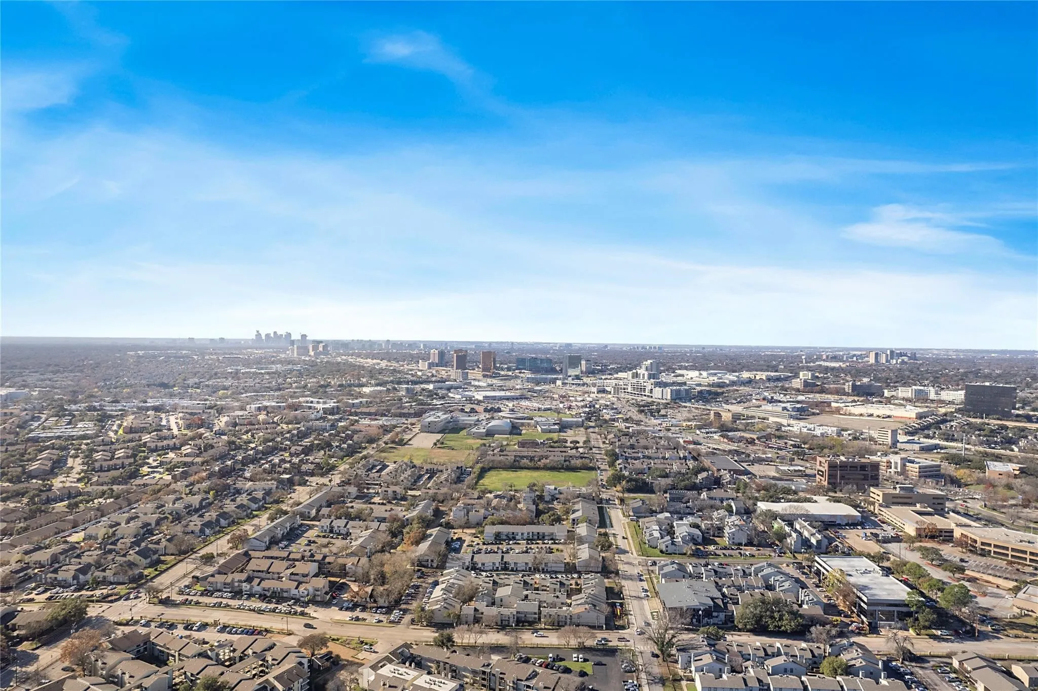 aerail view showing parks and bike trail