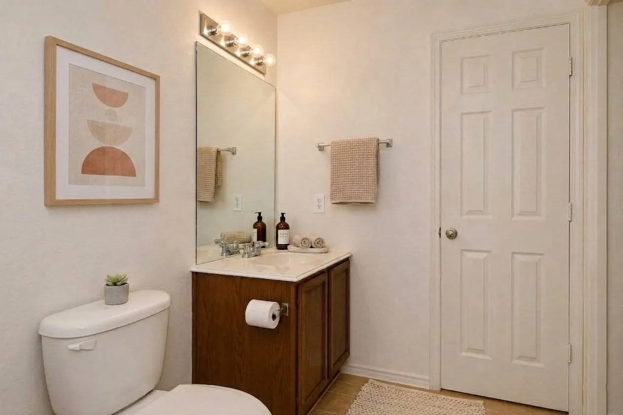 Powder Bath virtually staged