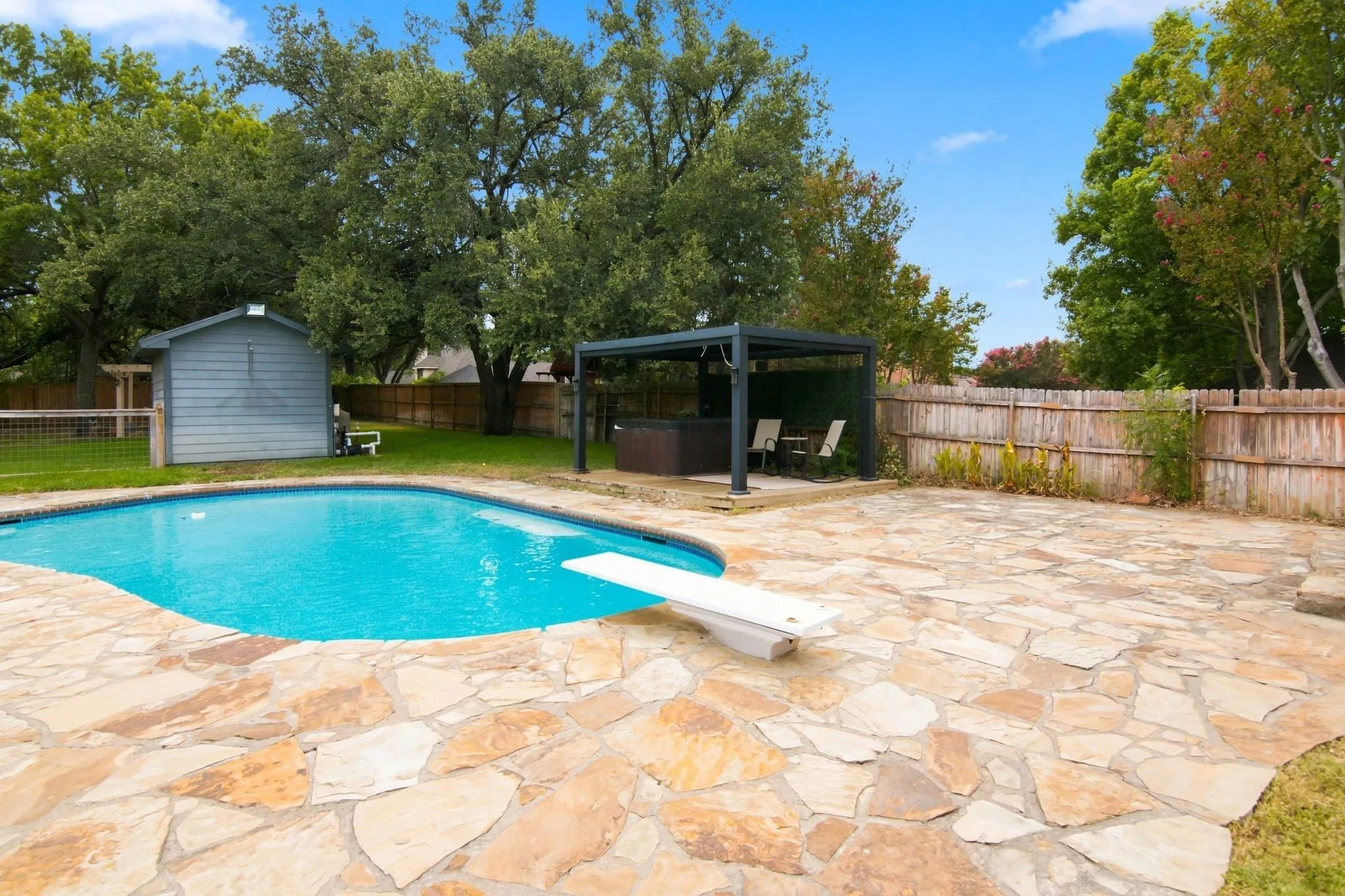 Hot Tub Sitting Area