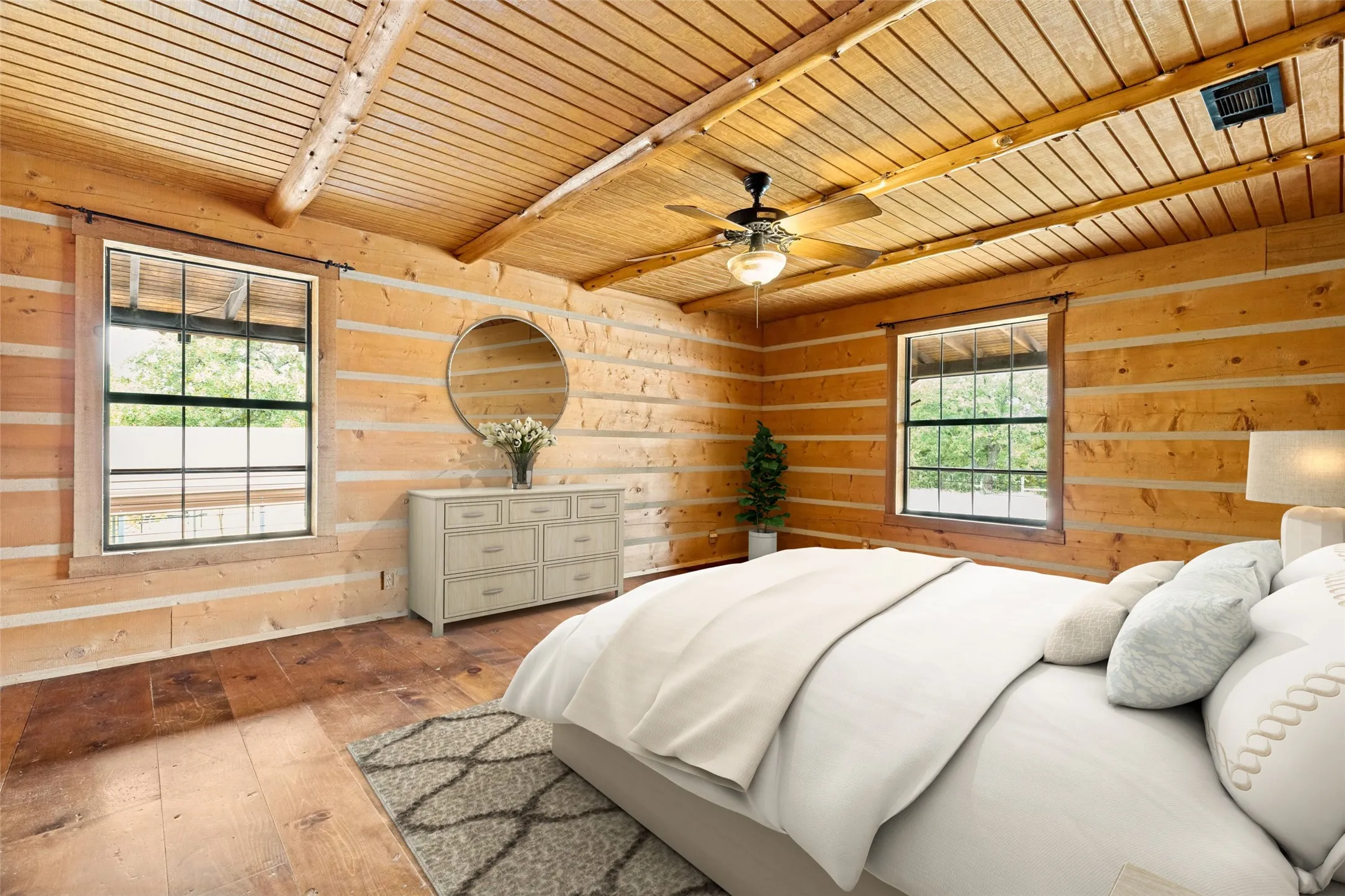 Virtually Staged Primary Bedroom