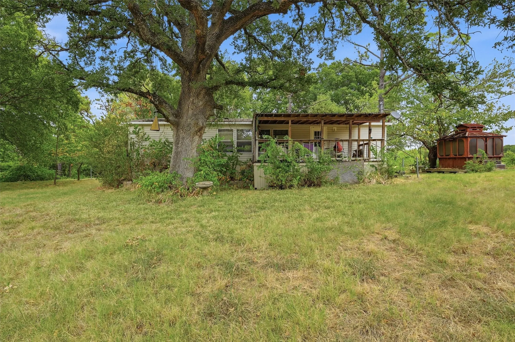 Covered back porch