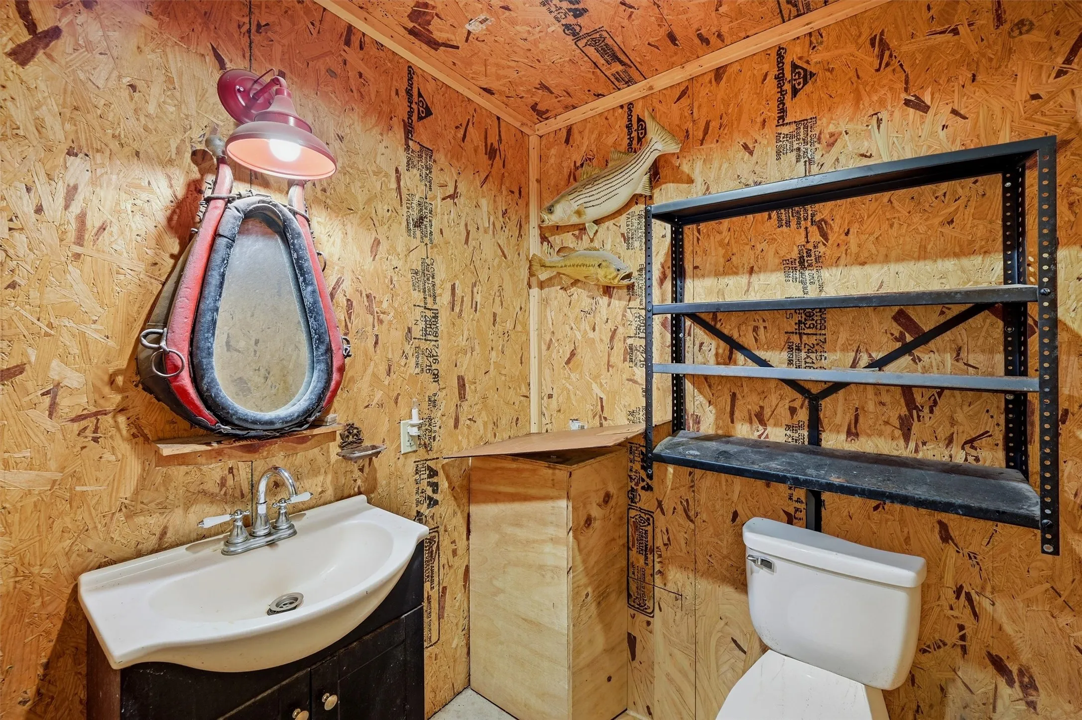 Workshop restroom.
