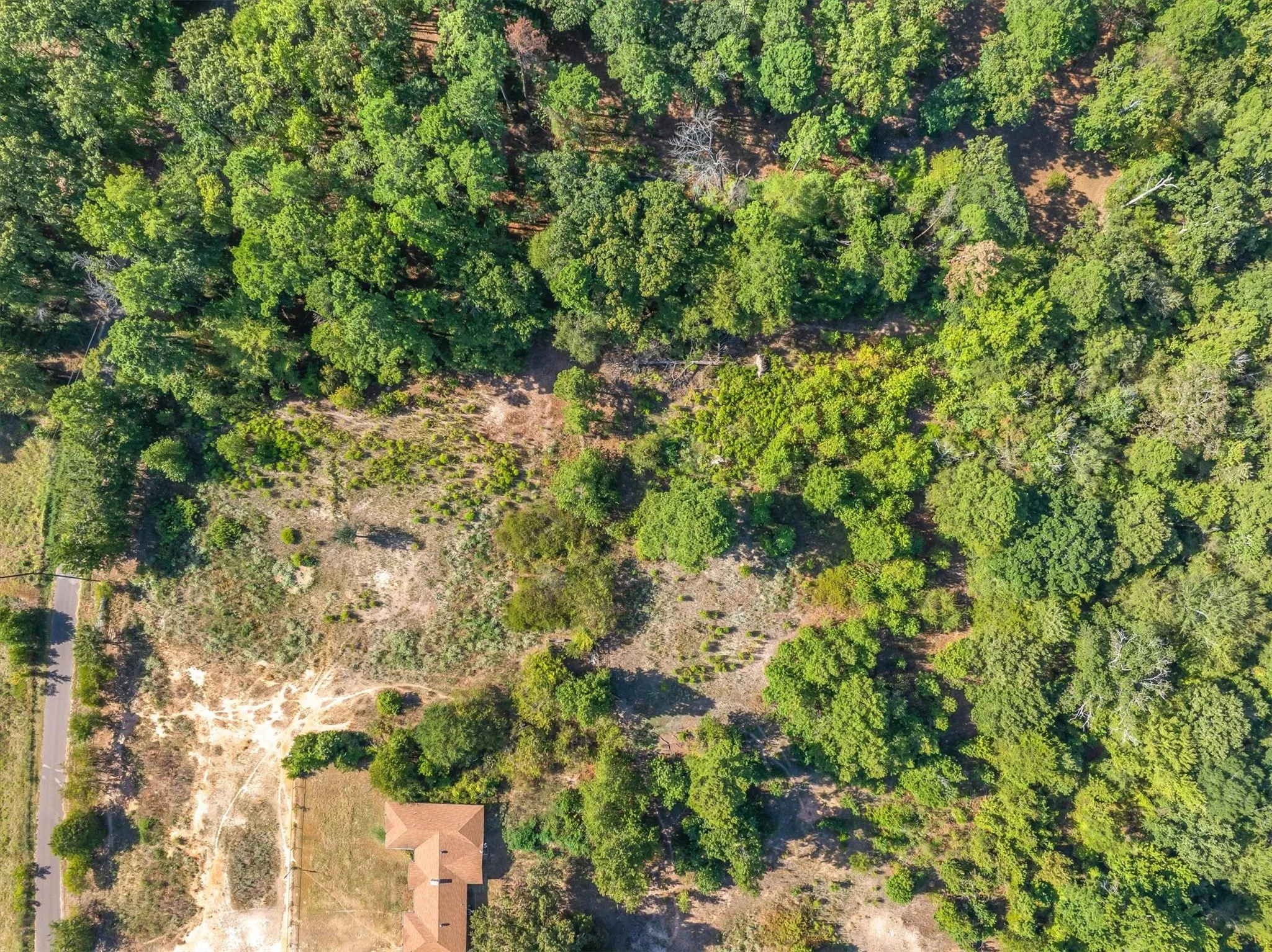 Expansive parcel featuring a mix of cleared land and mature trees