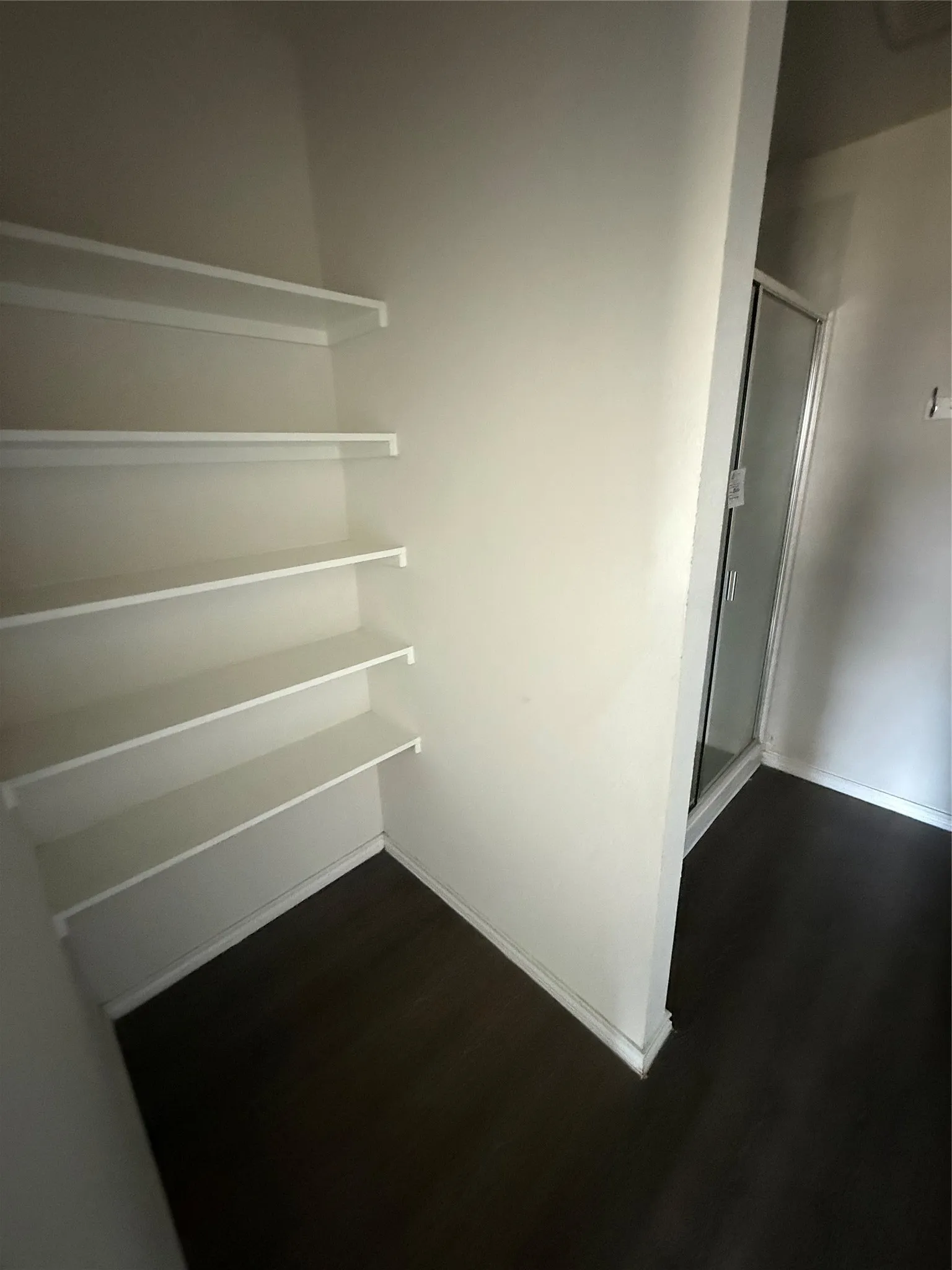 Primary bathroom Linen Closet