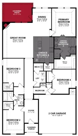 Beazer Homes Verandah Teton Floorplan.
