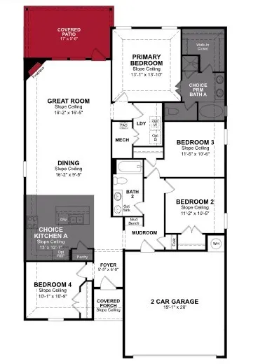 Beazer Homes Verandah Brooks Floorplan.
