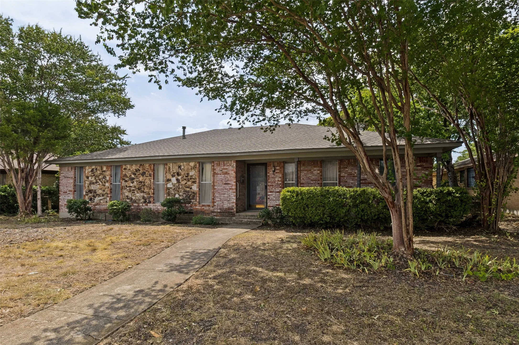 Spacious three bedroom two bath home in Buckner Terrace. This home has so much potential and ready for a full remodel.