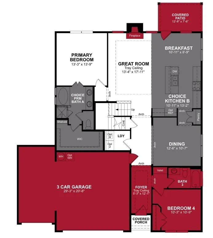 Beazer Homes Brookville Estates Avalon Floorplan.