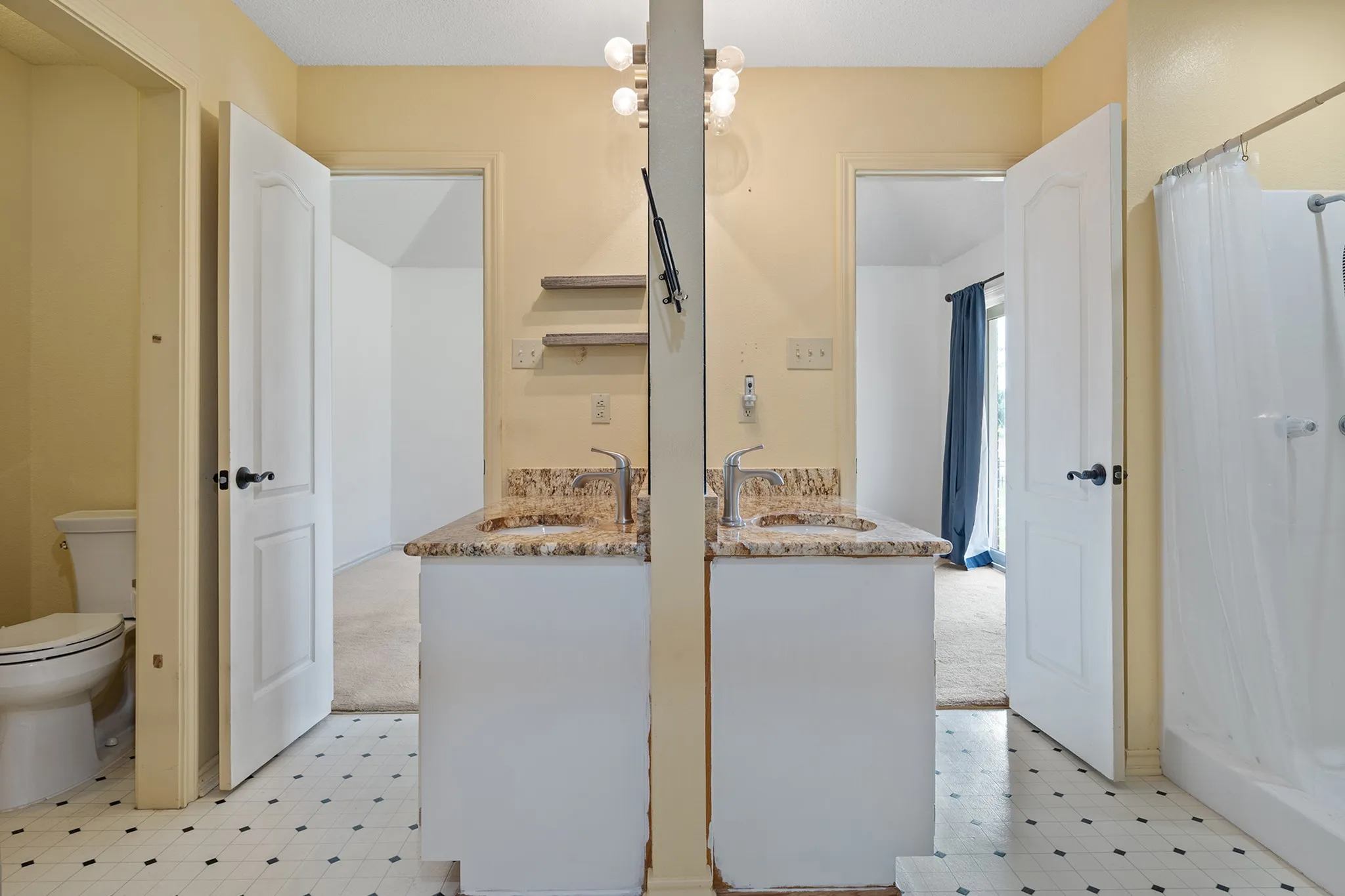 Separate vanities to make mornings just a little easier