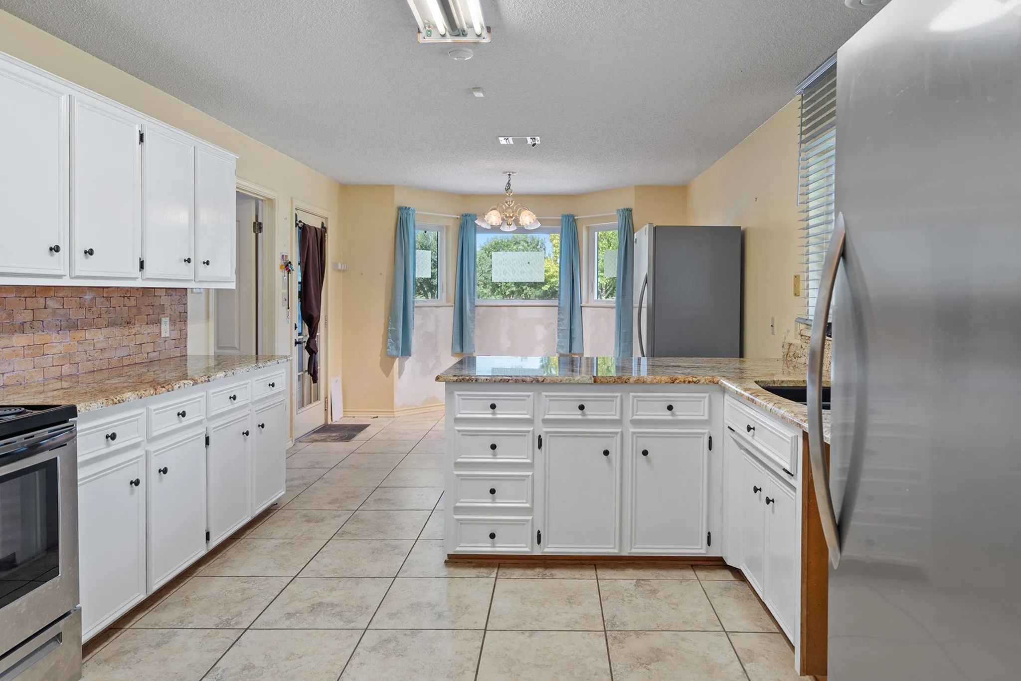 Loads of storage and counter space in the kitchen.