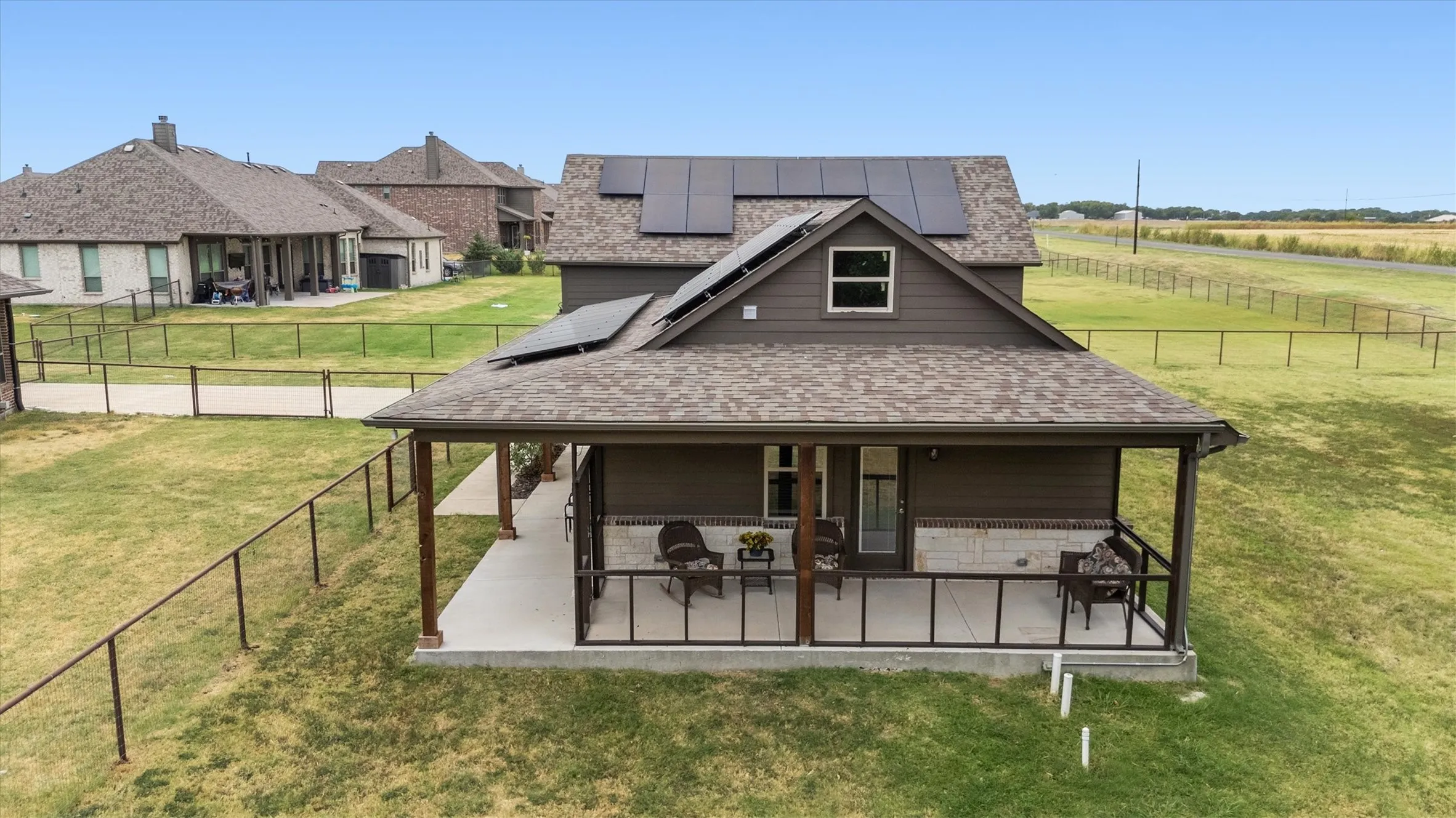 Sit back on the covered porch at the mother-in-law house and take in the country views.