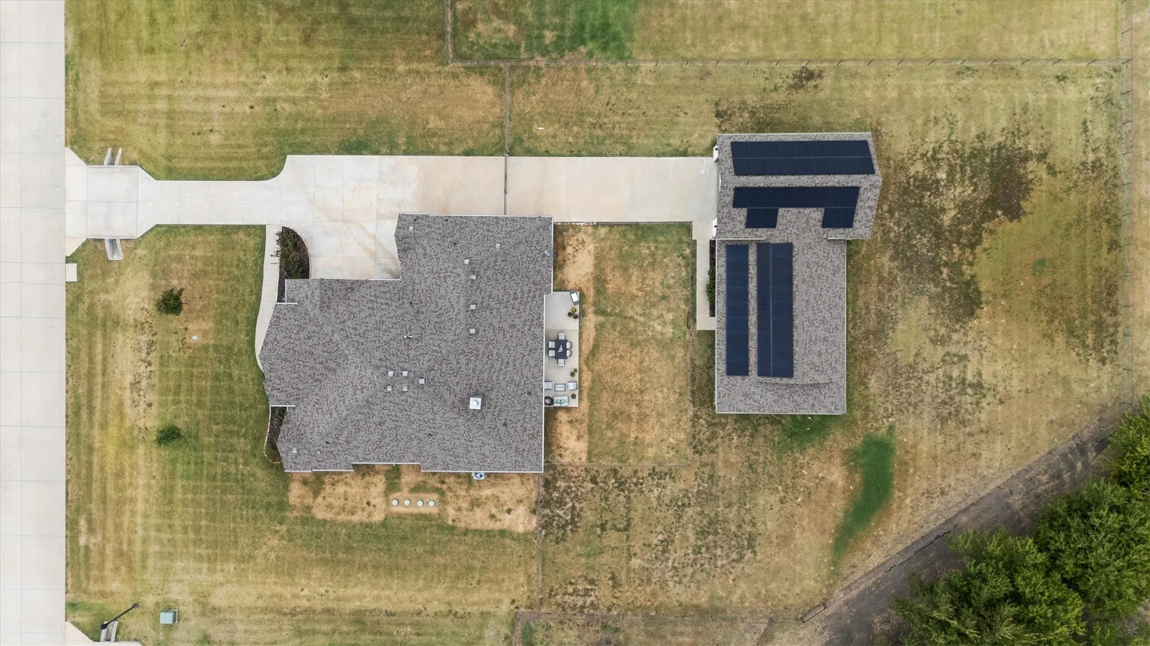 Private guest house/ADU, ample space to park an RV, boat or trucks and solar panels for energy savings for both homes.