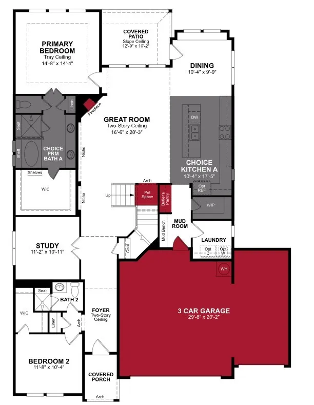 Beazer Homes Woodcreek Summerfield Floorplan.