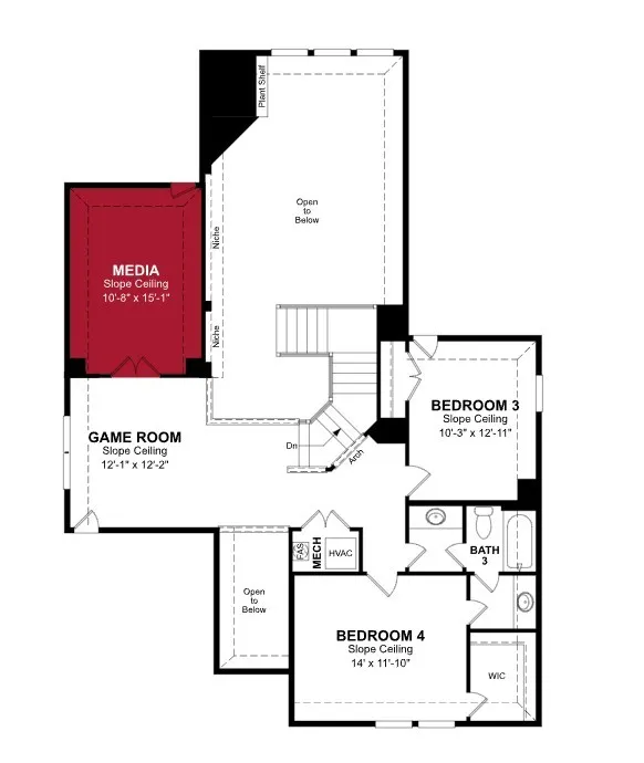 Beazer Homes Woodcreek Summerfield Floorplan.