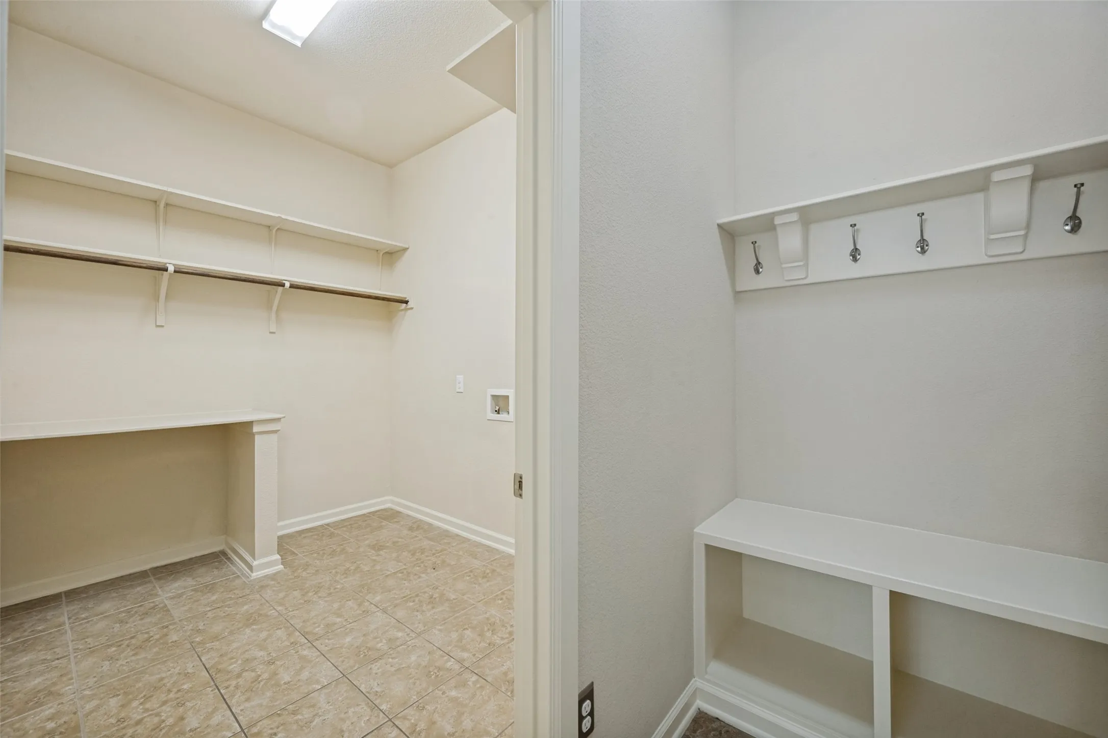 Mudroom right at the garage entry and a spacious laundry