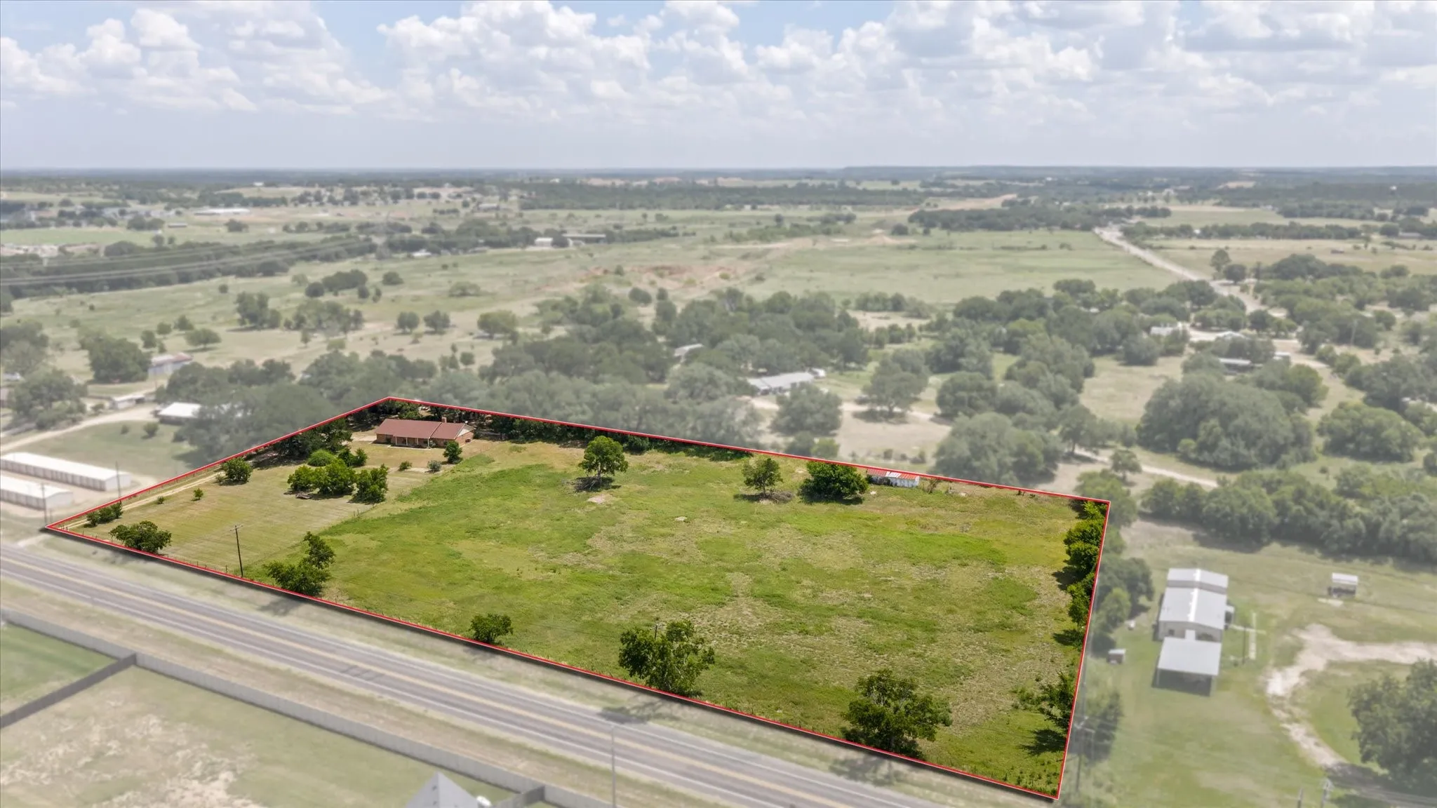 House and 1.5 acres is currently part of a 6 acre tract (4.5 acres not for sale)