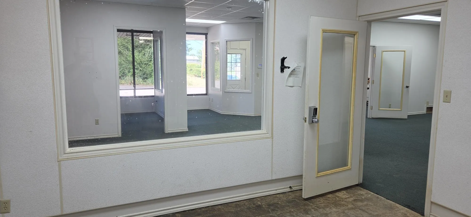 Side room leading to shelving room