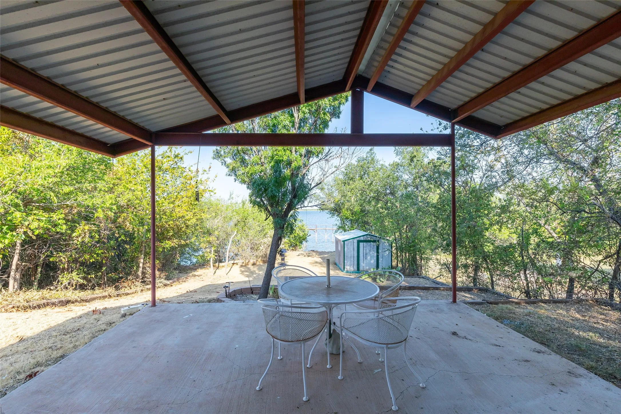 Covered back patio